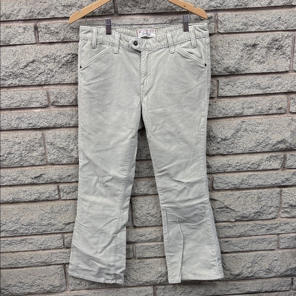 Levi's Light Gray Flare Corduroy Jeans